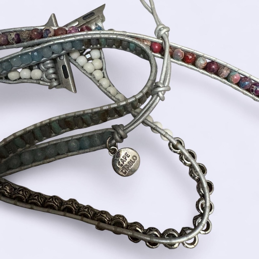 Cape Diablo Apple Watch Beaded Bracelet Strap Multi Color - Picture 3 of 5